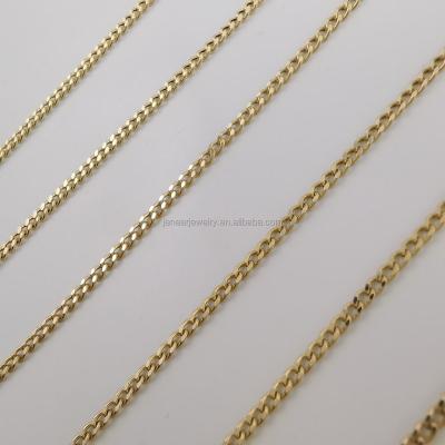 China Real 18K Gold Chain 2mm18K AU750 Real Gold Chain Pawnable Solid Heavy Cuban Necklace CLASSIC Real Gold Cuban Chain for sale