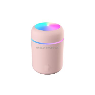 China Humidifier 300ml USB Portable Ultrasonic Car Glow Cup Aroma Diffuser Cool Mist Maker Air Humidifier Purifier with Romantic Light for sale