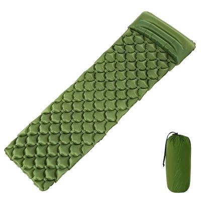 China Wholesale Lightweight TPU Ultralight Contract Air Bed Sleeping Mat Camping Sleeping Pad Lightweight Inflatable Cushion for sale