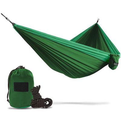 China Durable Wholesale Outdoor Hammock Single/Double Lightweight Person Nylon Parachute Hammock for sale