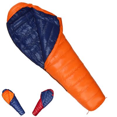 China Wholesale outdoor camping nylon goose mummy type down sleeping bag fp850 waterproof sleeping bag for sale