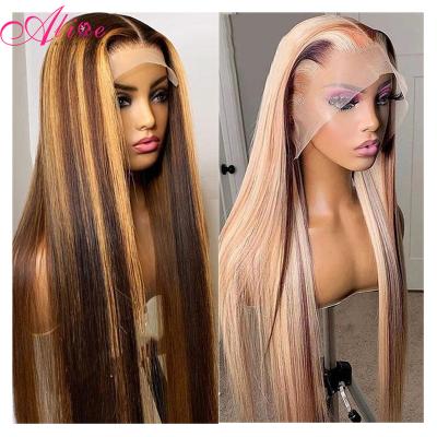 China Pre Plucked 180% Transparent Body Wave Brazilian Lace Front Human Hair Wigs 180% Full Lace Front Wigs 13x4 13x6 For Color Women for sale