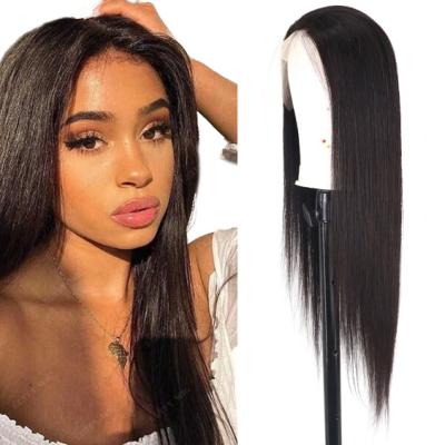 China Silky Straight Wave Pre Plucked HD Lace Front Wig For Black Women Brazilian Hair HD Lace Front Human Hair Straight Wig HD Lace Front Wig for sale