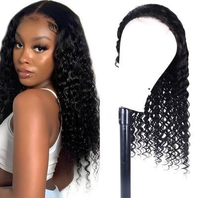 China Deep Wave Hd Transparent Lace Front Wigs Hair Lace Front Brazilian Virgin Hair Lace Front Wigs Human Hair Wigs For Black Women for sale