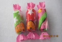 China T/C Material Candy Packed Cake Towel (YT-1983) for sale