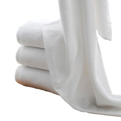 China 32S 70*150cm, 600g extra thick and big white plain terry hotel towel for wholesale for sale