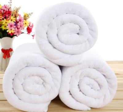 China Extra big bath towel as 80*180cm, 800g white plain terry hotel towel for wholesale for sale