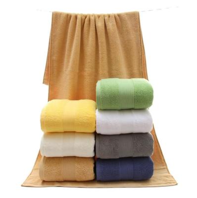 China 7colors 100% cotton combed yarn bath towel 70*140cm, 500g for wholesale, logo embroidered acceptable for sale