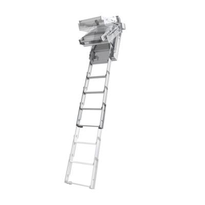 中国 Patent Newest Design Telescopic Ladders Roof Attic Motor Remote Control Electric Ladder 販売のため