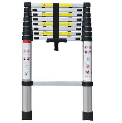 China High Quality Customized Telescopic Ladder 2.6m Telescopic Ladders 8 Step Aluminum Telescopic Extension Ladder for sale