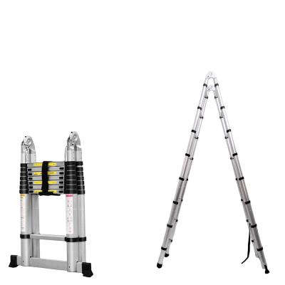 China Ladder En131 Aluminum Telescopic Folding Ladders 5 Meter Multi Purpose Folding Telescopic Ladder zu verkaufen