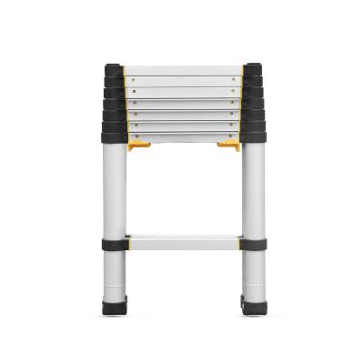 China Retractable Ladders Storage Easy Ladder Good Quality Telescopic Aluminum Telescopic Double Ladder for sale