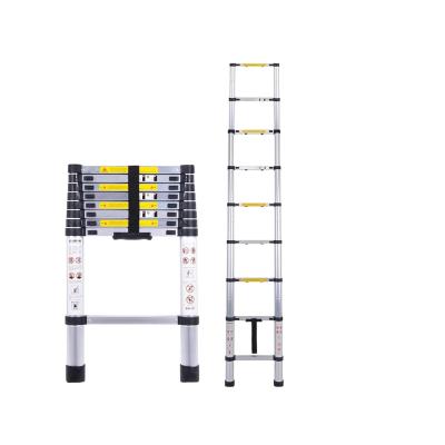 China Telescopic Ladders 2.6 Meter Extension Ladder Aluminum Telescopic Ladder 8 Steps for sale