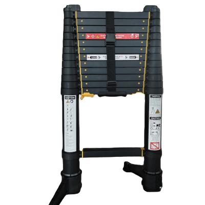 China Folding Ladders One-Button Telescopic Ladder Lidl Step Ladder Aluminum Retractable Ladder for sale