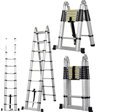 中国 Folding Ladders EN131 Retractable Durable Multi Purpose Aluminum Telescopic Ladder 販売のため