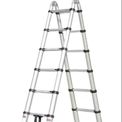 中国 Folding Ladders EN131 Aluminum Universal Ladder Lidl Folding Telescopic Ladder With Hinges 販売のため