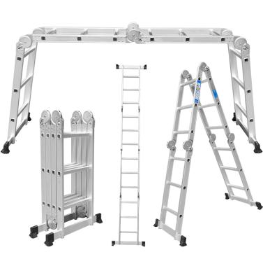 China EN 131 Folding Ladders Multi Purpose Folding Hinge Aluminum Step Ladder for sale