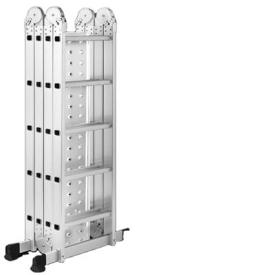 중국 Folding Ladders Aluminum Movable Lightweight Ladder With Hinge Joints Foldable Flat Detachable Brackets Multi Purpose Ladder 판매용