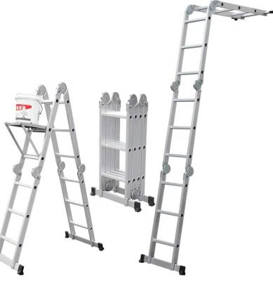 중국 Folding Ladders Multi Purpose Mobile Ladder With Hinge Joint Aluminum Industrial Ladder 판매용