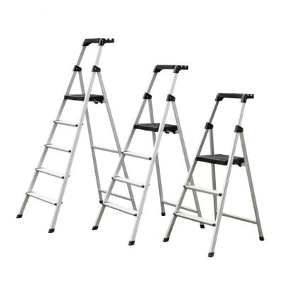 China Folding Ladders Storage Step Ladder Easy Straight Side Folding Aluminum Ladder for sale