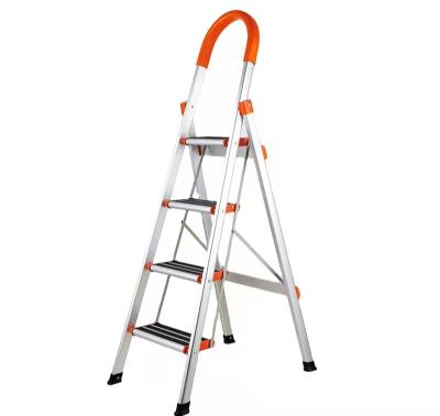 China Folding Ladders 4 Steps Ladder Home Aluminum Stool Household Indoor Ladder for sale