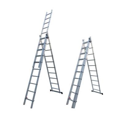 China Collapsible Ladders Extension Safety Telescopic Folding Aluminum Ladder For Household for sale