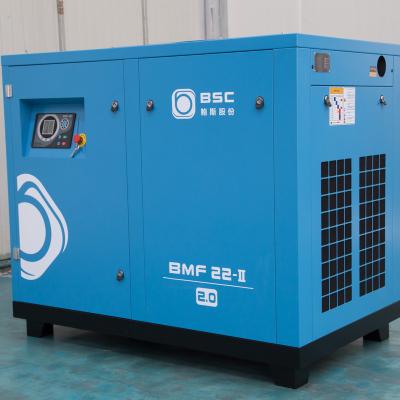 China Lubricated Screw Air Compressor BMF11- 20H General Industrial Equipments Screw Air Compressor 11kw 15hp for sale