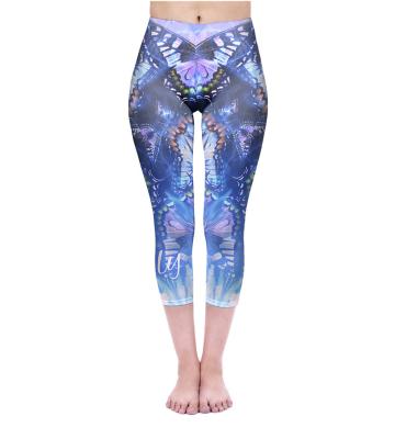 China New Design Breathable CUsyom Printed High Waisted Leggings For Women Butt Lift Leggings Shaping Yoga Pants for sale