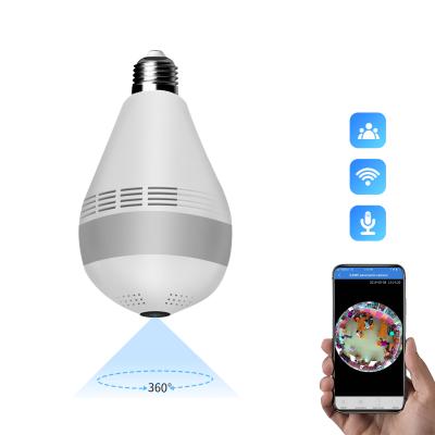 China Hot Sale Human Motion Amazon V380 Tracking 360 Degree Panoramic Fisheye Camera CCTV 2mp Wifi IP Bulb Camera 1080p for sale