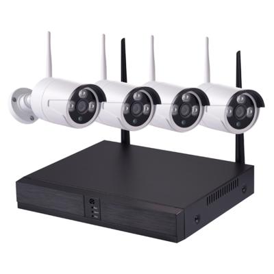 China 1080P WiFi Nvr System IP Camera Nvr Kit 4CH NIGHT VISION CCTV Camera Wireless WiFi Camera Kit for sale