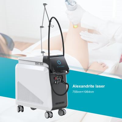 China Máquina de depilação a laser com 755nm Alexandrite e 1064nm Long Pulse Nd Yag Laser à venda