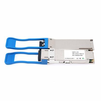 China Compatible FTXX QSFP-40GE-LR QSFP+ 1310nm 10km 40km DDM LC SMF SFP Transceiver Duplex Fiber Optic Module for sale