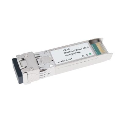 China Compatible FTXX SFP28-25G-SR SFP28 850nm 100m 300m DDM LC MMF Duplex Optical Transceiver Module for sale