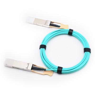 China FTXX Qsfp56 to qsfp56 200g active aoc cable SFP fiber optic cable 1m 3m 5m 10m 20m accept customized logo for sale