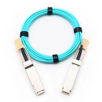 China FTTX 100G QSFP28 to QSFP28 100gbps AOC Cable 100G-QSFP28-AOC1M for sale