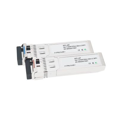 China FTTX module 10g bidi optical module 10g SFP-10G-BX40U WDM sfp+ 1270/1330nm 40km LC SFP for sale