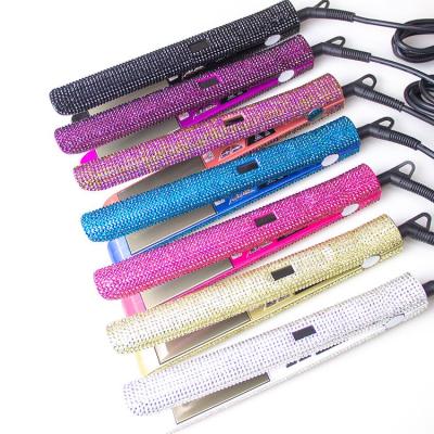 China Works Well With Professional Brazilian Keratin Hair Flat Iron With Private Label Digital Iron Hair Straightener Irons Nano Flat Hair Straightener Bling Hot Comb for sale