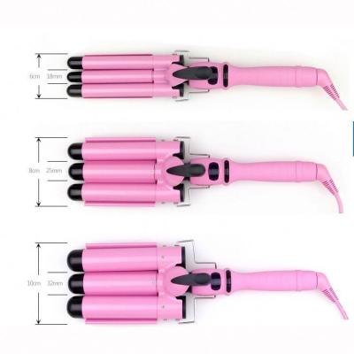 China Pro Private Label LCD Digital Display Hair Curling Machine Iron Ceramic Automatic Curls Air Hair Curler for sale