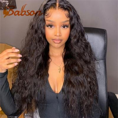 China Silky Straight 13X4 Water Wave Wig Glueless Hd Lace Wig Free Vendor Silky Straight Ship 13X4 Brazilian Wave Pre Plucked Real Hair Wig for sale