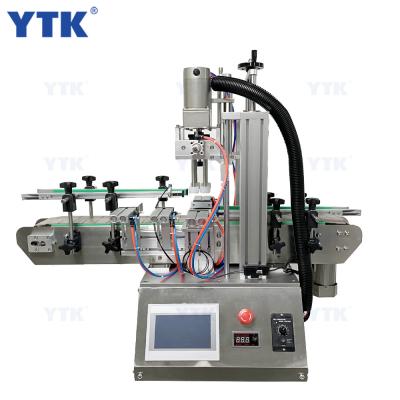 China YTK-CM120 New Arrival Food Water Cream Shampoo Capsule Screw Desktop Semi-automatic Screw Capping Machine for sale