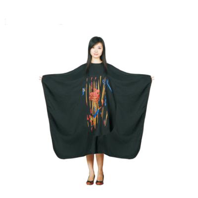 China Wholesale Waterproof Salon Cape with Beautiful Pattern, Custom Barber Cape, Haircut Salon Apparel for sale