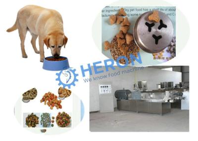 China Dry Pet Food Production Line For Dog Fish 100-150kg/h , Pet Food Maker Machine for sale