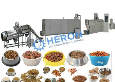 China Pet Food Production Line / New Condition Automatic Pet Food Making Machine 100-150kg/h for sale