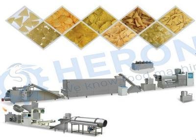 China fully automatic triangle Snacks Production Line / corn snacks making machine for sale