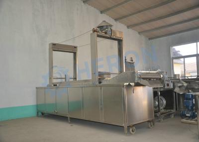 China Continuous Frying Double Mesh Belt System Frying Machine for sale