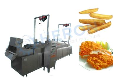 China Electric Heating Automatic Fryer Machine , Deep Fried Dough Sticks Production Line for sale