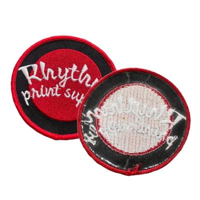 China Brand New Custom Embroidered Viable Logo Woven Patches With 3D Embroidery Breath Raised Letters for sale