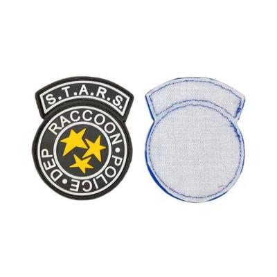 China Sustainable 3D Raised Logo Custom Hook And Loop Backing Soft PVC Rubber Silicone Patches Labels For Apparel for sale