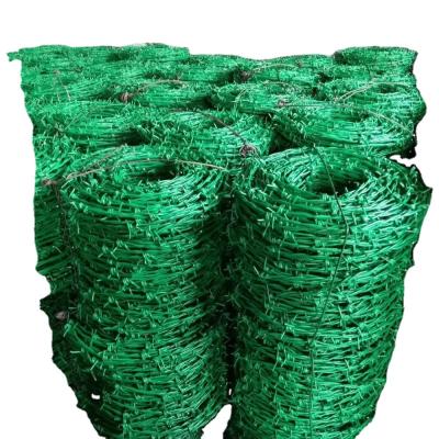 China Sri Lanka Farm Fence Burr Wire Protection Performance Barbed Wire Roll Price Barbed Wire PVC for sale