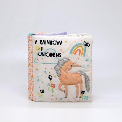 China Asweets Baby Cloth Book My First Unicorn Book Animal Book Eco Friendly Educational Toys 1101400210 for sale